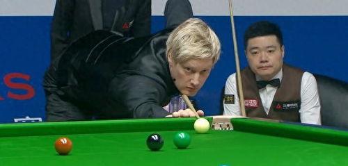 2023斯诺克上海大师赛 尼尔·罗伯逊VS丁俊晖,罗伯逊与丁俊晖激战正酣